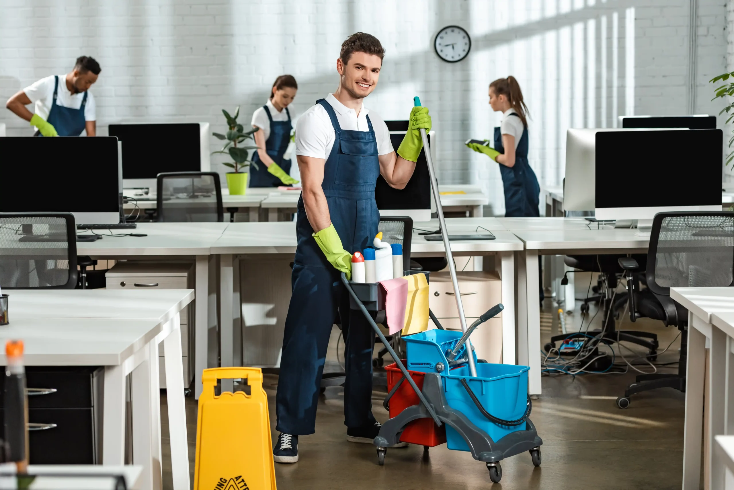Sydney Clean Group cleaning team servicing a Sydney workplace